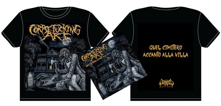 CORPSEFUCKING ART- Quel Cimitero... CD/ T-SHIRT PACK LARGE