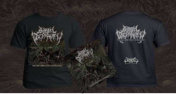 BIRTH OF DEPRAVITY- From Obscure Domains CD / T-SHIRT PACKAGE DEAL OUT NOW!!!