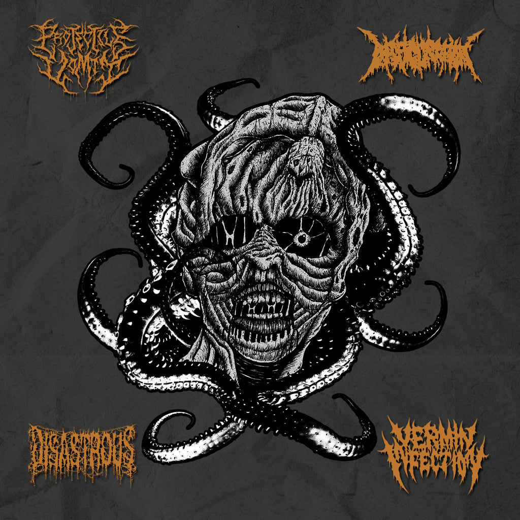 DISASTROUS / PROJECTILE VOMIT / DISFIGURATION / VERMIN INFECTION- Split CD on Sevared Rec.