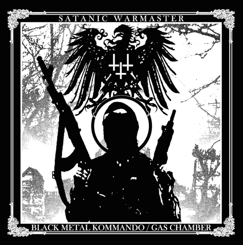 Satanic Warmaster- Black Metal Kommando / Gas Chamber CD on Werewolf Rec.