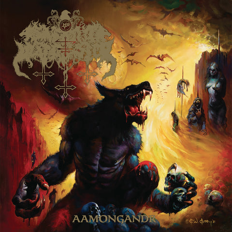 Satanic Warmaster- Aamongandr CD on Werewolf Rec.