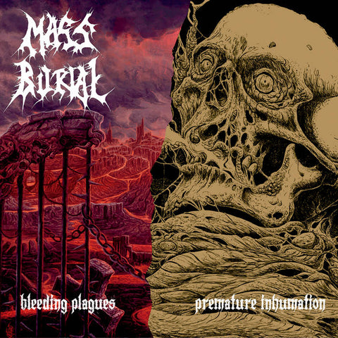 Mass Burial- Bleeding Plagues / Premature Inhumation DIGI-CD on Ablaze Prod.
