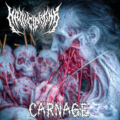 HALLUCINATING- Carnage CD on Sevared Rec.
