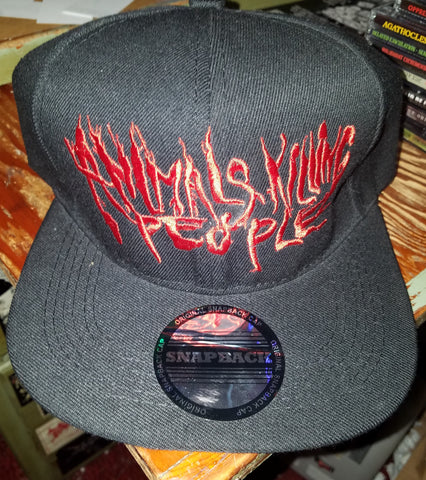 Animals Killing People- Logo Snap-back HAT RED