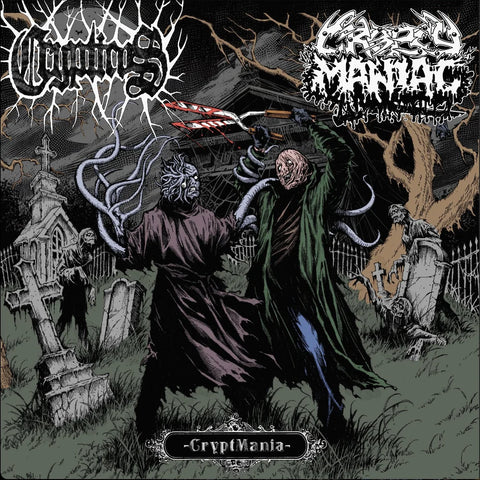 Crypticus / Cropsy Maniac- Cryptmania Split CD on Cavernous Rec.