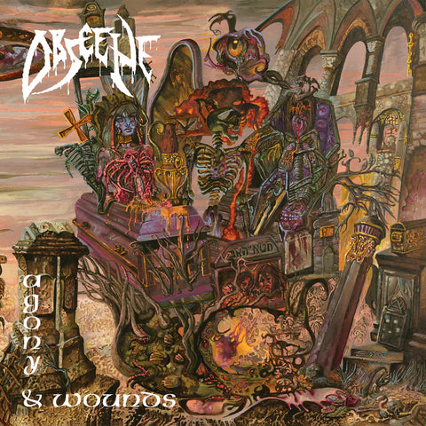 Obscene- Agony & Wounds CD on Nameless Grave Rec.