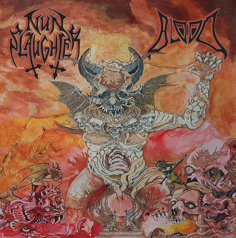 Blood / Nunslaughter- Split CD on Hells Headbangers