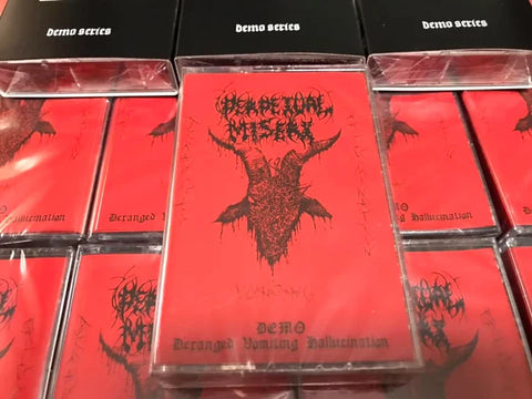 Perpetual Misery- Deranged Vomiting Halluination CASSETTE on Death In Pieces Rec.