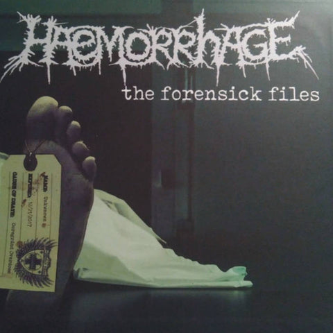 Haemorrhage- The Forensick Files CD on Bizarre Leprous Prod.