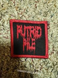Putrid Pile- Logo Patch red border