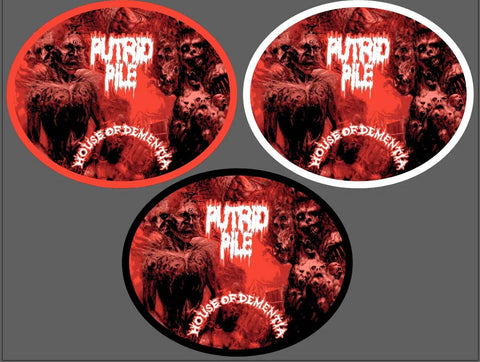 PUTRID PILE- House Of Dementia WOVEN PATCH by Maximum Brutality