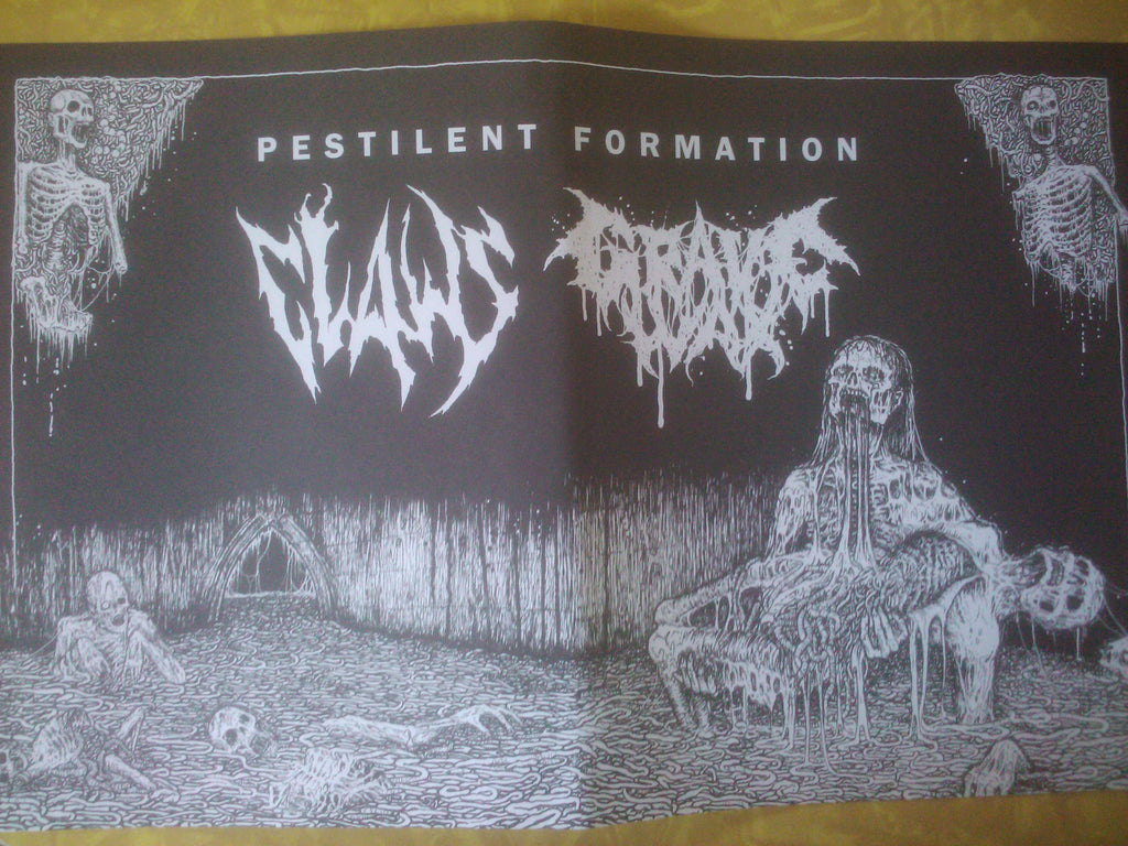 Claws / Grave Wax- Pestilent Formation POSTER