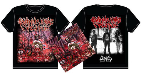 ANIMALS KILLING PEOPLE- Eat Your Murder CD / T-SHIRT PACKAGE OUT NOW!!!