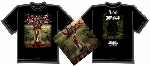 FLESH CONSUMED- Collection CD / T-SHIRT PACK LARGE