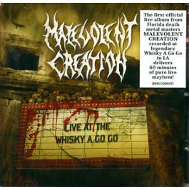 Malevolent Creation- Live At The Whisky A Go Go CD on Massacre Rec.