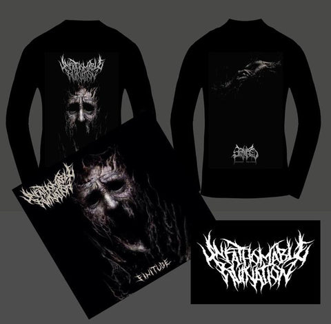 UNFATHOMABLE RUINATION- Finitude LONGSLEEVE T-SHIRT PACKAGE S-M OUT NOW!!