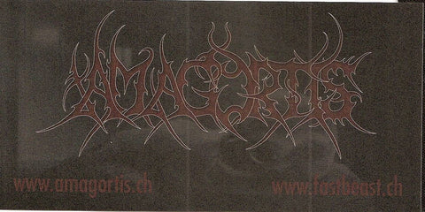 AMAGORTIS- Logo Sticker