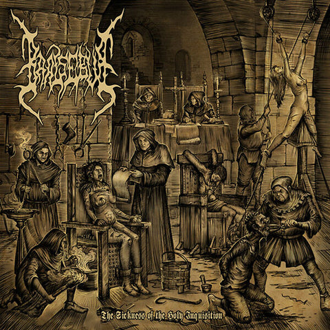 Baalsebub- The Sickness Of The Holy Inquisition CD on Ungodly Ruins