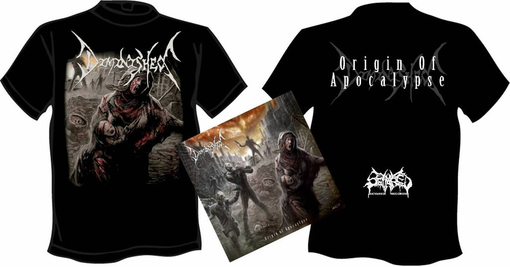 DIMINISHED- Origin Of.. CD / T-SHIRT PACKAGE SMALL