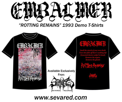 EMBALMER- Rotting Remains 1993 Demo T-SHIRT S-XL OUT NOW!!!