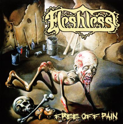 Fleshless- Free Off Pain / Stench Of Rotting Heads CD on Metal Age Prod.