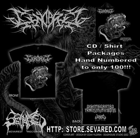 GENORBIT- Disintegrated Transmutations CD/T-SHIRT Package L & XL on Sevared Rec. Hand Numbered to 100!!!