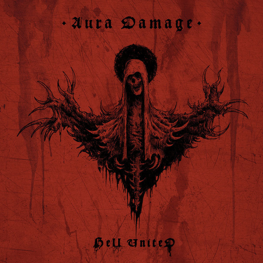 Hell United- Aura Damage 12" GATEFOLD LP VINYL on Hellthrasher Prod.