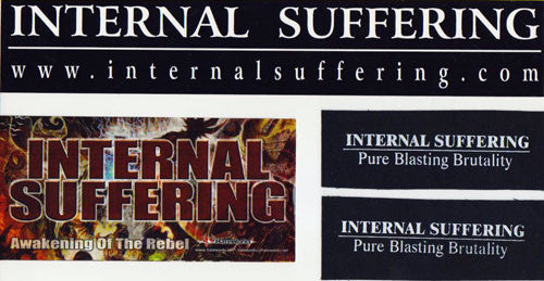 INTERNAL SUFFERING- Stickers and Patch Combo