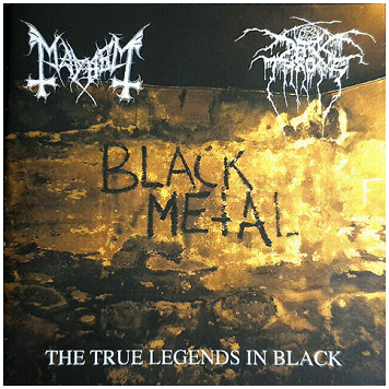 Mayhem / Darkthrone- The True Legends In Black CD on Anti-Mosh Music