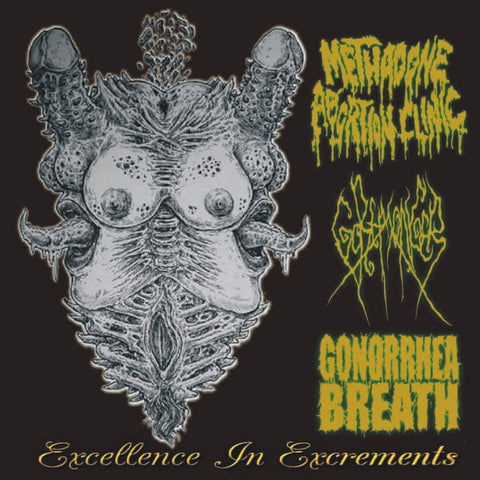 METHADONE ABORTION CLINIC / GOREMONGER / GONORRHEA BREATH- Split CD on Sevared Rec. / B.L.P.