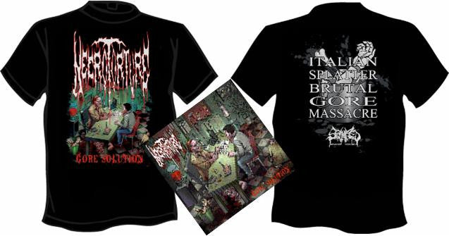 NECROTORTURE- Gore Solution CD / T-SHIRT PACK X-LARGE