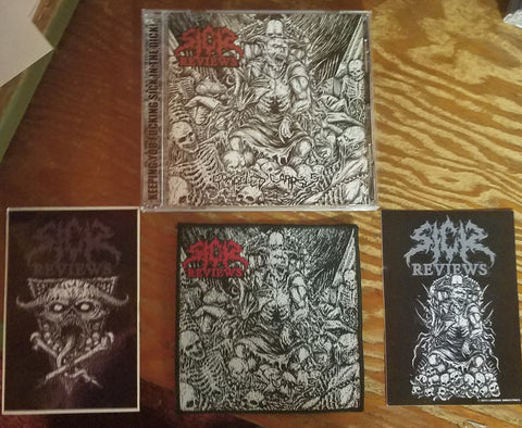 Sick Reviews- Compiled Corpses Comp. CD + Patch & Stickers